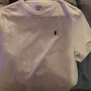 All white polo Ralph Lauren boys xl t shirt